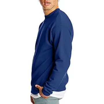 Hanes Men's EcoSmart Sweatshirt, Deep Royal, Large