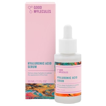 Good Molecules Hyaluronic Acid Serum - Hydrating, Non-greasy, Plumping Formula for All Skin Types