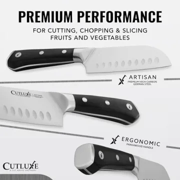 Cutluxe 5" Santoku Knife - Ergonomic & Razor Sharp