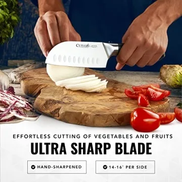 Cutluxe 5" Santoku Knife - Ergonomic & Razor Sharp
