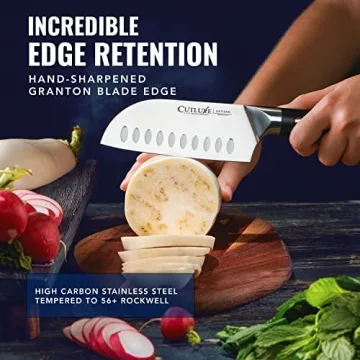 Cutluxe 5" Santoku Knife - Ergonomic & Razor Sharp