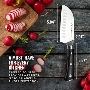 Cutluxe 5" Santoku Knife - Ergonomic & Razor Sharp