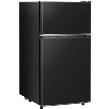 Tehanld Mini Fridge & Freezer Combo - 3.5 Cu.Ft, Quiet & Spacious, Ideal for Home & Office