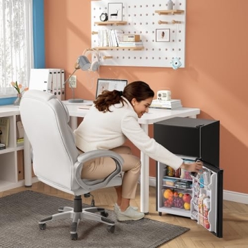 Tehanld Mini Fridge with Freezer - Compact & Quiet