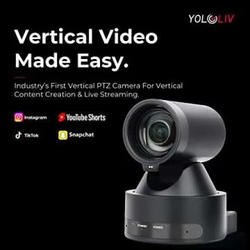 YOLOLIV VertiCam PTZ Camera 1080P for Vertical Streaming