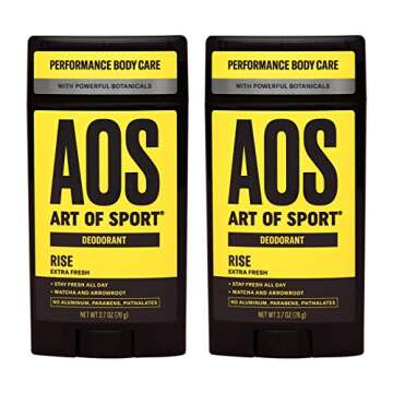 Art of Sport Men’s Deodorant, Aluminum Free, Fresh Fragrance, Made with Natural Botanicals, Moistu...