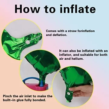 Giant Green 17 Balloons for 17th Birthday Parties