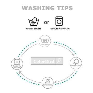 ColorBird Farmhouse Rectangle Tablecloth, Striped Cotton Linen Table Cloth 55 x 86 Inch Fabric Gray Thick Washable Dinning Table Cover for Kitchen Tabletop Outdoor Picnic