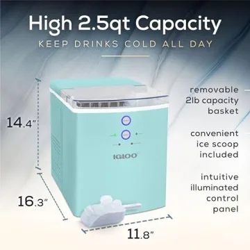 Portable Igloo Electric Ice Maker - 33 lbs Daily Ice Production