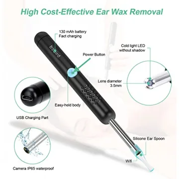 Earwax Removal Camera with 1080P HD for Home Care