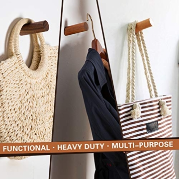 Felidio Wood Wall Hooks: Stylish, Sturdy & Easy to Install