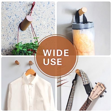 Felidio Wood Wall Hooks: Stylish, Sturdy & Easy to Install