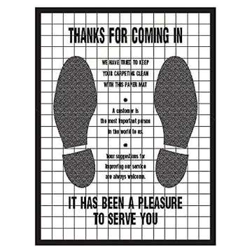 Automotive Interior Protection 20-003-500PK Floor-Mate Plastic Coated Paper Mat, (Case of 500)