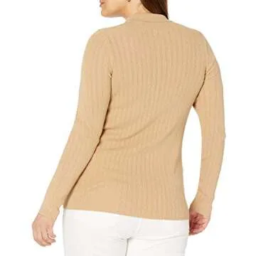 Dara Slim-Fitted Rib Polo Sweater For Women - The Drop