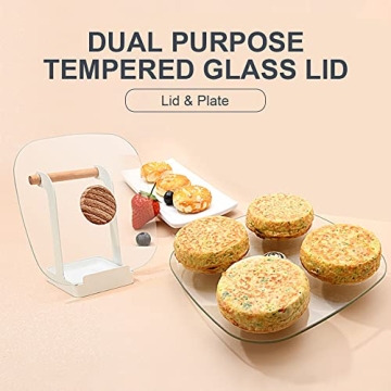 Bobikuke Egg Frying Pan with 4-Hole Design - Nonstick