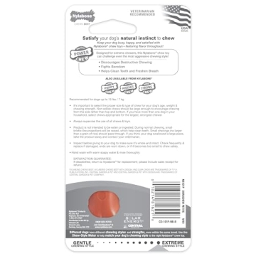 Nylabone Power Chew Durable Bacon Dog Toy for Aggressive Chewers