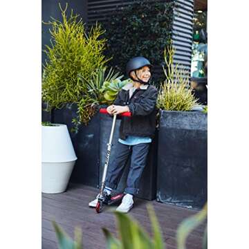Razor A2 Kick Scooter for Kids – Wheelie Bar, Foldable, Lightweight, Front Vibration Reducing Syst...