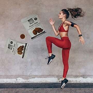 BITE FUEL Power Bites High Protein Cookies, Non GMO, Gluten Free, Low Carb 2.47 Oz (Pack of 8) (Double Chocolate Chip)