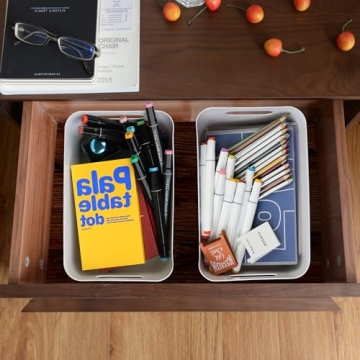 Tiawudi 12 Pack Storage Bins for Home Organization