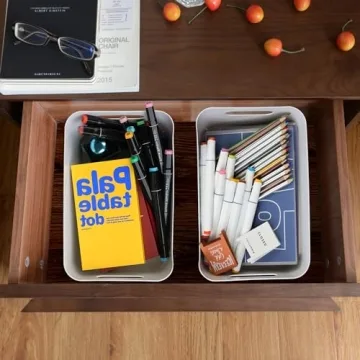 Tiawudi 12 Pack Storage Bins for Home Organization