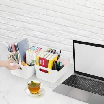 Tiawudi 12 Pack Storage Bins for Home Organization