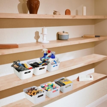Tiawudi 12 Pack Storage Bins for Home Organization