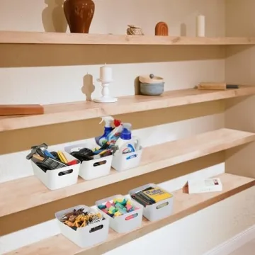 Tiawudi 12 Pack Storage Bins for Home Organization