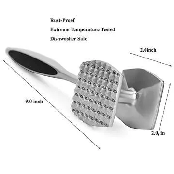 AOWOTO Meat Tenderizer Hammer Mallet Tool Pounder for Tenderizing Steak, Beef and Poultry