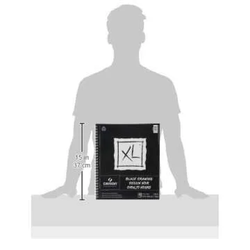 Canson XL Black Drawing Paper Pad, 11x14, 40 Sheets