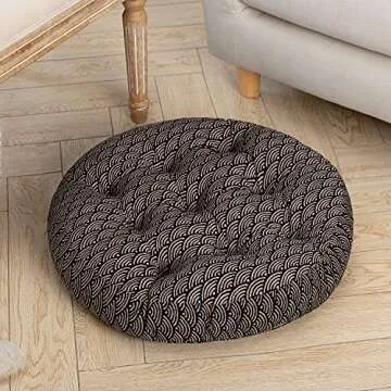 HIGOGOGO Boho Floor Pillow - Stylish Round Seat Cushion