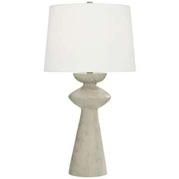 Possini Euro Design Claire 30" Tall Large Mid Century Modern Farmhouse Rustic Coastal End Table Lamp...