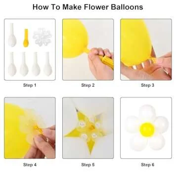 DIY Daisy Flower Balloons Kit for Party Decorations