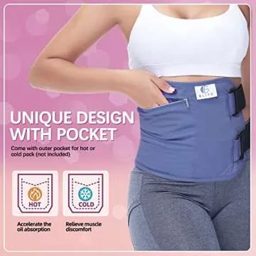 glitz Castor Oil Pack Wrap – Reusable Organic Castor Oil Packs for Liver Detox (Compress), Less Mess, Anti Leak Outer Layer, Soft Cotton (Violet)