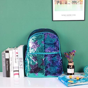 Sequin School Backpack for Girls Boys Kids Cute Kindergarten Elementary Book Bag Bookbag Glitter Sparkly Back Pack