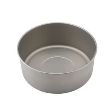 Slopper Stopper Dripless Water Bowls - Titanium Bowl Unit - for Medium Breed 21-50 Lbs, 9.84” Dia, 1 Gallon Capacity