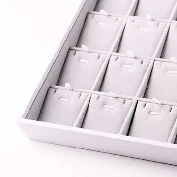 Oirlv Velvet Stackable Jewelry Trays for Jewelry Organization