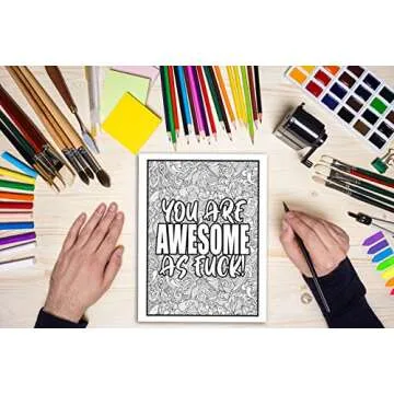 Badass Motivational Swear Word Coloring Book for Adults