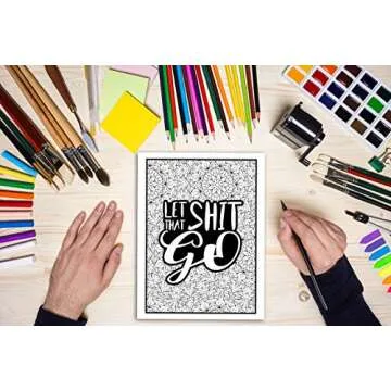 Badass Motivational Swear Word Coloring Book for Adults