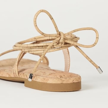The Drop Women's Samantha Flat Strappy Lace-Up Sandal