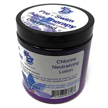 Diva Stuff Pre-Swim Aqua Therapy Chlorine Neutralizing Body Moisturizing Lotion for Swimmers, Protec...