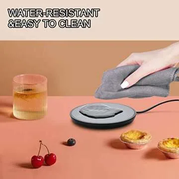 Coffee Mug Warmer, Candle Warmer, Cup Warmer with 2 Temperature Settings and Auto Shut Off, Smart Coffee Warmer for Office Desk, Cup Warmer, Electric Beverage Warmer for Coffee, Tea, Milk