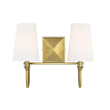 Savoy House Cameron Brass 2-Light Vanity Light for Bathrooms