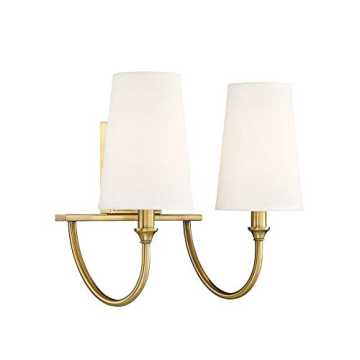 Savoy House Cameron Brass 2-Light Vanity Light for Bathrooms