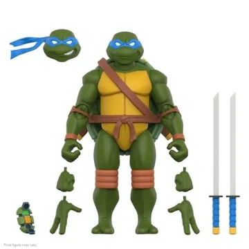 Super7 ULTIMATES! TMNT Leonardo Action Figure - 7" Retro Collectible