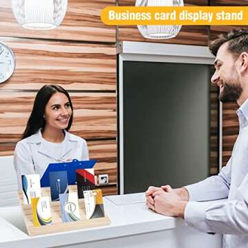 Wooden Earring Display Stand with 200 Cardboards for Events