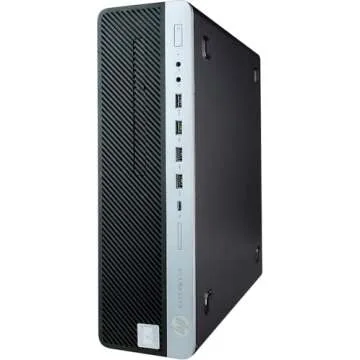 HP EliteDesk 800G4 Desktop Computer, Windows 11 Pro PC, Intel i5-8500 (3.2GHz), 16GB RAM, 500GB SSD, 5G-WiFi & BT, 22in Monitor, RGB Speakers, Webcam, Home Office (Renewed)