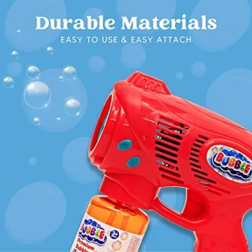JOYIN 2 Bubble Guns with Refill Solution for Kids Fun