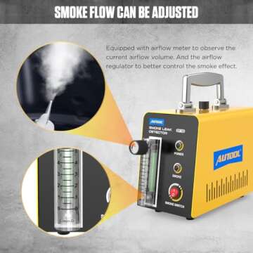 Smoke Machine Automotive Leak Detector,Evap Vacuum Smoke Diagnostic Tester,Pipeline Fuel Leakage Det...