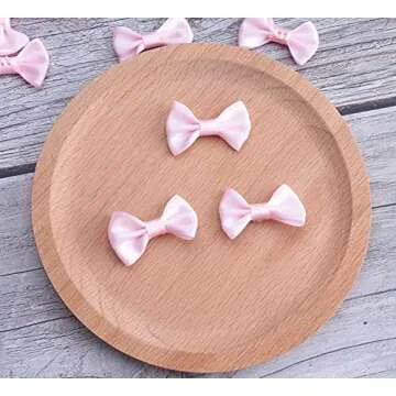 Sowaka Mini Satin Bows - 50 Pcs for DIY Crafting
