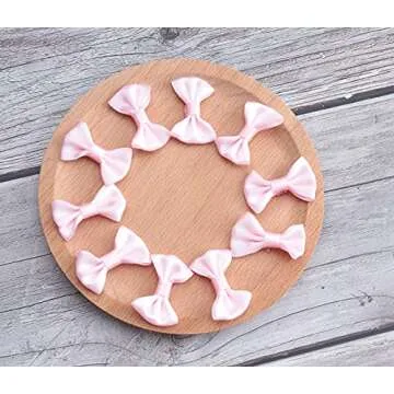 Sowaka Mini Satin Bows - 50 Pcs for DIY Crafting
